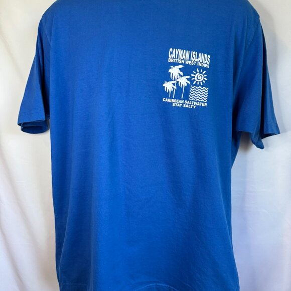 Spicy Tuna Coastal Outfitters Cayman Islands Stay Salty Blue Mens XL - Picture 1 of 9